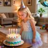 image:imageVIKITA Girls Sleeveless Princess Tutu Dress for Summer Parties amp Special Occasions for Kids 312 YearsBlue