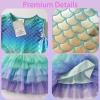 image:imageVIKITA Girls Sleeveless Princess Tutu Dress for Summer Parties amp Special Occasions for Kids 312 YearsBlue Green