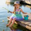 image:imageVIKITA Girls Sleeveless Princess Tutu Dress for Summer Parties amp Special Occasions for Kids 312 YearsBlue Green
