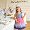 image:imageVIKITA Girls Sleeveless Princess Tutu Dress for Summer Parties amp Special Occasions for Kids 312 YearsBlue Pink