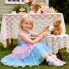 image:imageVIKITA Girls Sleeveless Princess Tutu Dress for Summer Parties amp Special Occasions for Kids 312 YearsGreen