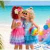 image:imageVIKITA Girls Sleeveless Princess Tutu Dress for Summer Parties amp Special Occasions for Kids 312 YearsLight Blue