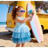 image:imageVIKITA Girls Sleeveless Princess Tutu Dress for Summer Parties amp Special Occasions for Kids 312 YearsLight Blue