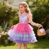 image:imageVIKITA Girls Sleeveless Princess Tutu Dress for Summer Parties amp Special Occasions for Kids 312 YearsPink