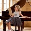 image:imageVIKITA Girls Summer Sleeveless Princess Tutu Dress for Birthday Party Wedding Flower Girl amp Celebrations Kids 310 YearsGray
