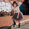 image:imageVIKITA Girls Summer Sleeveless Princess Tutu Dress for Birthday Party Wedding Flower Girl amp Celebrations Kids 310 YearsGray