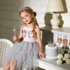 image:imageVIKITA Girls Summer Sleeveless Princess Tutu Dress for Birthday Party Wedding Flower Girl amp Celebrations Kids 310 YearsPink Gray