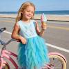 image:imageVIKITA Girls Summer Sleeveless Princess Tutu Dress for Parties amp Celebrations for Kids 312 YearsGreen
