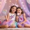 image:imageVIKITA Girls Summer Sleeveless Princess Tutu Dress for Parties amp Celebrations for Kids 312 YearsPurple