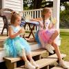 image:imageVIKITA Girls Summer Sleeveless Princess Tutu Dress for Parties amp Celebrations for Kids 312 YearsWhite