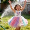 image:imageVIKITA Girls Summer Sleeveless Princess Tutu Dress for Parties amp Celebrations for Kids 312 YearsWhite