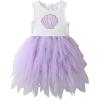 image:imageVIKITA Girls Summer Sleeveless Princess Tutu Dress for Birthday Party Wedding Flower Girl amp Celebrations Kids 310 YearsWhite Purple