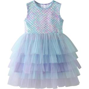 image:imageVIKITA Girls Sleeveless Princess Tutu Dress for Summer Parties amp Special Occasions for Kids 312 YearsBlue