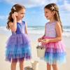 image:imageVIKITA Toddler Girls Dresses Summer Sleeveless Polyester Tutu Dresses for Girls 312 YearsAsh8310