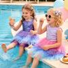 image:imageVIKITA Toddler Girls Dresses Summer Sleeveless Polyester Tutu Dresses for Girls 312 YearsAsh8310