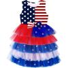 image:imageVIKITA Toddler Girls Dresses Summer Sleeveless Polyester Tutu Dresses for Girls 312 YearsAsh4827