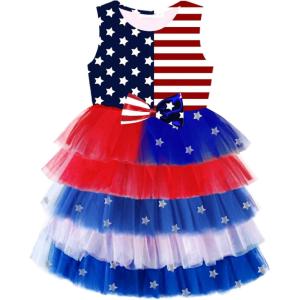image:imageVIKITA Toddler Girls Dresses Summer Sleeveless Polyester Tutu Dresses for Girls 312 YearsAsh4827