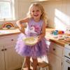 image:imageVIKITA Girls Summer Sleeveless Tutu Dress Cotton Top Colorful Tulle Skirt for Birthday Wedding Flower Girl 312 YearsPurple