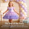 image:imageVIKITA Toddler Flower Girl Dress Summer Sleeveless Polyester Tutu Dresses for Girls 37 Years KneeLengthSh4828