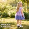 image:imageVIKITA Toddler Flower Girl Dress Summer Sleeveless Polyester Tutu Dresses for Girls 37 Years KneeLengthSh4828