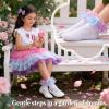 image:imageLittle Girls Rainbow Socks  3 Pairs Ruffle Lace Socks with Mesh Cotton Ankle Socks for 212 YearsColorful Lace