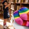 image:imageLittle Girls Rainbow Socks  3 Pairs Ruffle Lace Socks with Mesh Cotton Ankle Socks for 212 YearsRainbow Pink