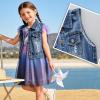 image:imageVIKITA Denim Vest for Toddler Girls Light Wash Sleeveless Casual Summer Vintage Jean Vest Layering Jacket