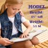 image:imageVIKITA Denim Vest for Toddler Girls Light Wash Sleeveless Casual Summer Vintage Jean Vest Layering Jacket