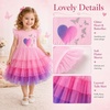 image:imageGirls Summer Tulle Party Dress  Gradient Tutu Dress with Sparkly Skirt Gifts for Birthday amp HolidaySh4829