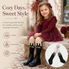 image:imageVIKITA Girls tights Cotton Leggings in Spring fall winter stripe socks for girls 38 yearsBlack Beige