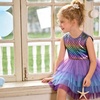 image:imageVIKITA Girls Tutu Dress Sleeveless Birthday Party Outfit for Girls 312 Years Summer Layered Tulle DressBlue Purple
