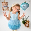 image:imageVIKITA Girls Tutu Dress Sleeveless Birthday Party Outfit for Girls 312 Years Summer Layered Tulle DressLight Blue