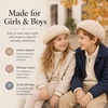 image:imageVIKITA Girls Winter Beret Hat  Toddler Soft Warm Wool ArtistCap for Kid Ages 28 Fall Winter Outfit AccessoryBeige