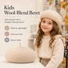 image:imageVIKITA Girls Winter Beret Hat  Toddler Soft Warm Wool ArtistCap for Kid Ages 28 Fall Winter Outfit AccessoryBeige