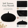 image:imageVIKITA Girls Winter Beret Hat  Toddler Soft Warm Wool ArtistCap for Kid Ages 28 Fall Winter Outfit AccessoryBlack