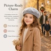 image:imageVIKITA Girls Winter Beret Hat  Toddler Soft Warm Wool ArtistCap for Kid Ages 28 Fall Winter Outfit AccessoryGray