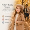image:imageVIKITA Girls Winter Beret Hat  Toddler Soft Warm Wool ArtistCap for Kid Ages 28 Fall Winter Outfit AccessoryKhaki