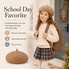 image:imageVIKITA Girls Winter Beret Hat  Toddler Soft Warm Wool ArtistCap for Kid Ages 28 Fall Winter Outfit AccessoryKhaki