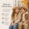 image:imageVIKITA Girls Winter Beret Hat  Toddler Soft Warm Wool ArtistCap for Kid Ages 28 Fall Winter Outfit AccessoryKhaki