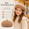 image:imageVIKITA Girls Winter Beret Hat  Toddler Soft Warm Wool ArtistCap for Kid Ages 28 Fall Winter Outfit AccessoryKhaki