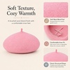 image:imageVIKITA Girls Winter Beret Hat  Toddler Soft Warm Wool ArtistCap for Kid Ages 28 Fall Winter Outfit AccessoryPink