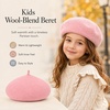 image:imageVIKITA Girls Winter Beret Hat  Toddler Soft Warm Wool ArtistCap for Kid Ages 28 Fall Winter Outfit AccessoryPink