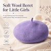 image:imageVIKITA Girls Winter Beret Hat  Toddler Soft Warm Wool ArtistCap for Kid Ages 28 Fall Winter Outfit AccessoryPurple
