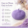 image:imageVIKITA Girls Winter Beret Hat  Toddler Soft Warm Wool ArtistCap for Kid Ages 28 Fall Winter Outfit AccessoryPurple