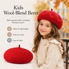image:imageVIKITA Girls Winter Beret Hat  Toddler Soft Warm Wool ArtistCap for Kid Ages 28 Fall Winter Outfit AccessoryRed