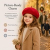 image:imageVIKITA Girls Winter Beret Hat  Toddler Soft Warm Wool ArtistCap for Kid Ages 28 Fall Winter Outfit AccessoryRed