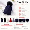 image:imageVIKITA Kid Girls Beanie Hat  Winter Toddler Pom Pom Cable Knit Soft Warm Beanie for Little Boys amp Girls Ages 210Gray