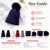 image:imageVIKITA Kid Girls Beanie Hat  Winter Toddler Pom Pom Cable Knit Soft Warm Beanie for Little Boys amp Girls Ages 210White