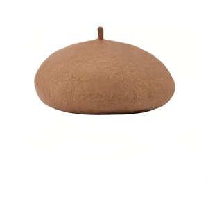 image:imageVIKITA Girls Winter Beret Hat  Toddler Soft Warm Wool ArtistCap for Kid Ages 28 Fall Winter Outfit AccessoryKhaki