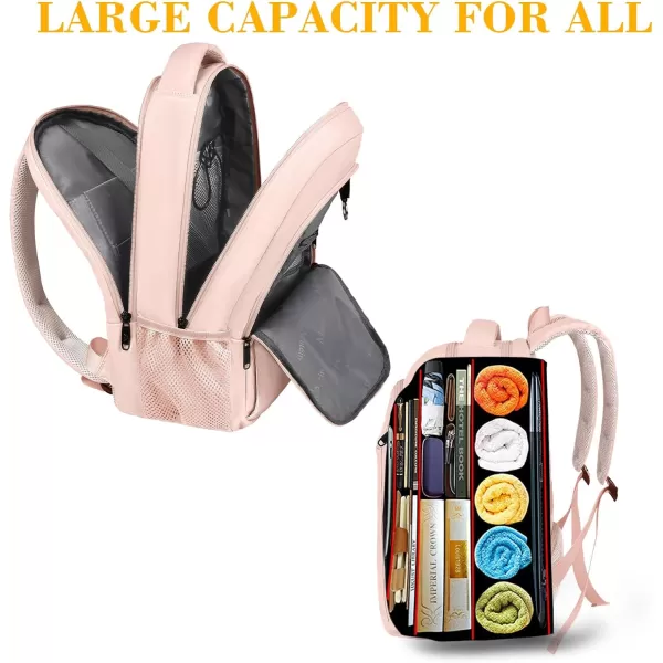 MATEIN 156 Inch Travel Laptop Backpack Durable Computer Backpack for Women Men with USB Charging Port Lightweight Fashion Water Resistant Traveling Backpack Casual Daypack for College Offic Green156 Inch Light Pink